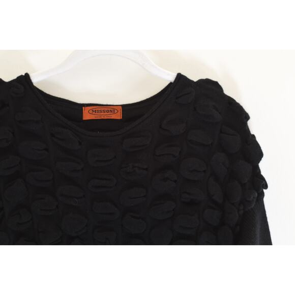 Missoni Y2K Black Bubble Knit Mini Dress - Picture 4 of 7